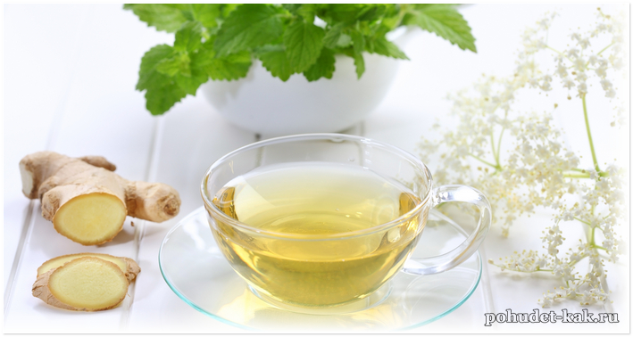 Зеленый чай с имбирем для похудения рецепт
